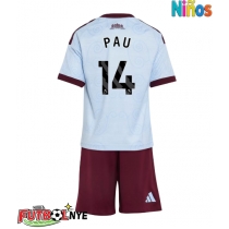 Camiseta Aston Villa Pau Torres #14 Tercera Equipación para niños 2026-27 manga corta (+ pantalones cortos)